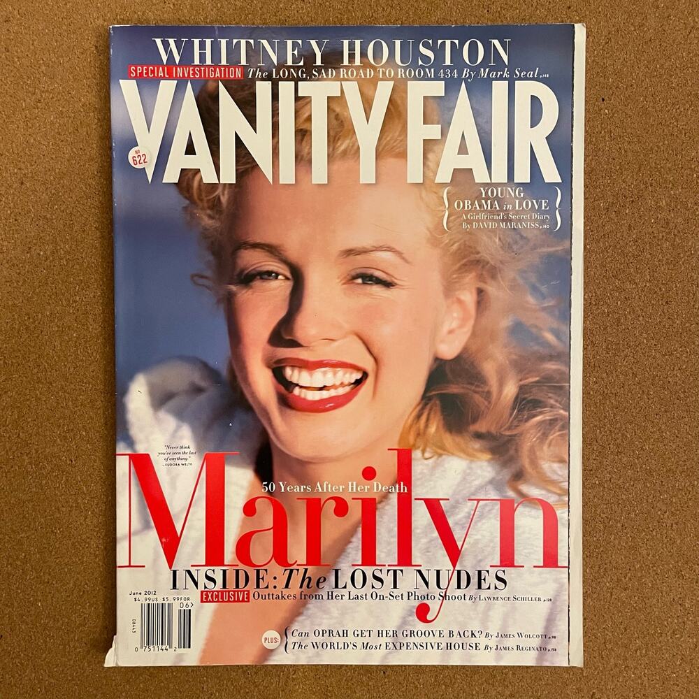 SALE!! Vanity Fair June 2012 Marilyn Monroe Lost Nudes Obama Oprah Whitney Houst